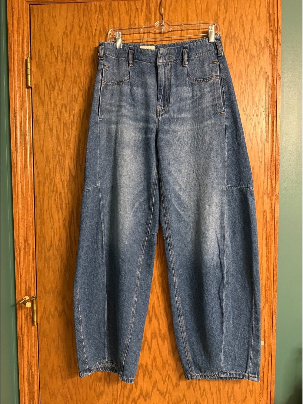 Pilcro Anthropologie Barrel Leg Jeans Size 27 – Relaxed Balloon Fit - Picture 2 of 5